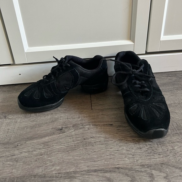 SANSHA Hi-Step Dance Sneaker, Shimmery Black - Picture 4 of 11